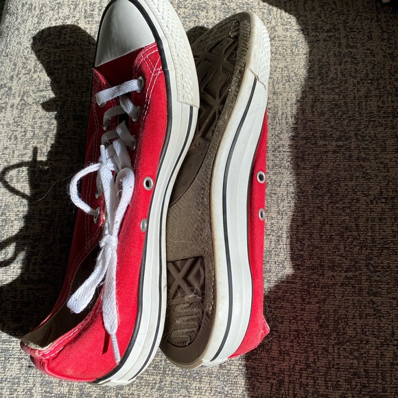 Red Converse All Stars- women’s size 9 - Picture 5 of 5